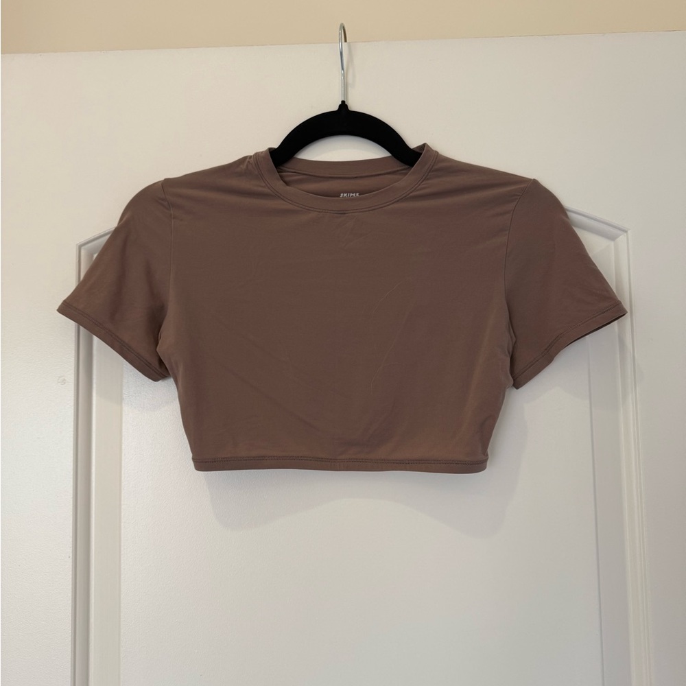 SKIMS Tan Crop Top